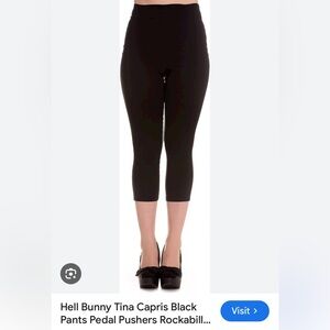 Hell Bunny 2XL Pedal Pusher NWT Pinup Retro